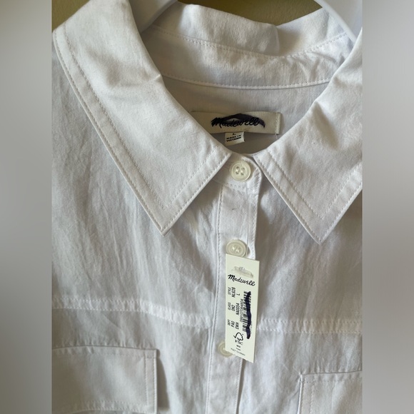 MADEWELL cuffed short sleeve button down - Picture 4 of 7